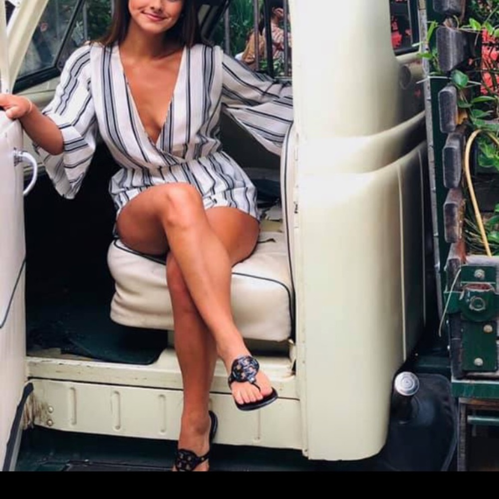 Stripped romper
